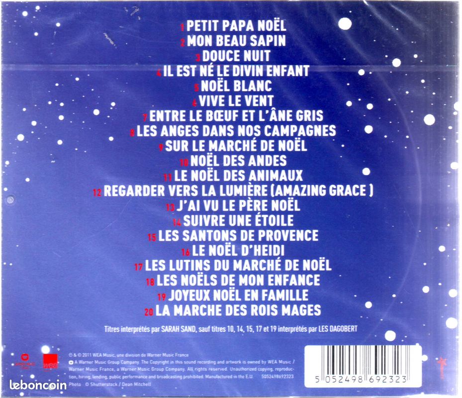 Noel, les musiques du Pere Noel ( cd album neuf sous blister ) (image 2)