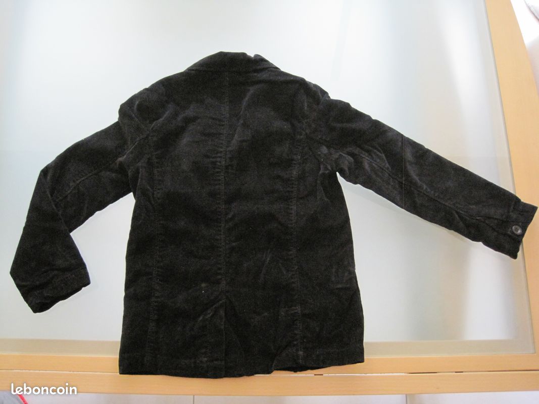 Très belle veste noire Okaïdi en velours TBE (image 3)