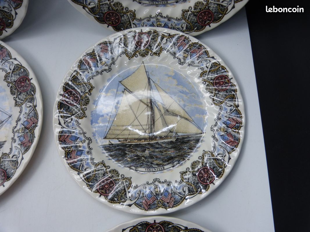 6 Assiettes Marine CURRIER & yves by CHURCHILL (image 5)