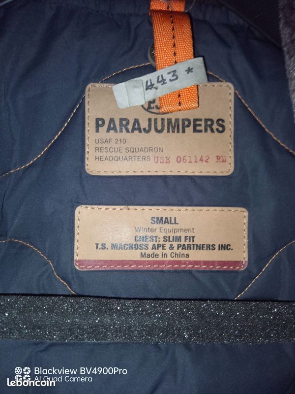 Parajumpers Righ Hand Masterpiece Blue Navy Taille S Très bon état (image 5)