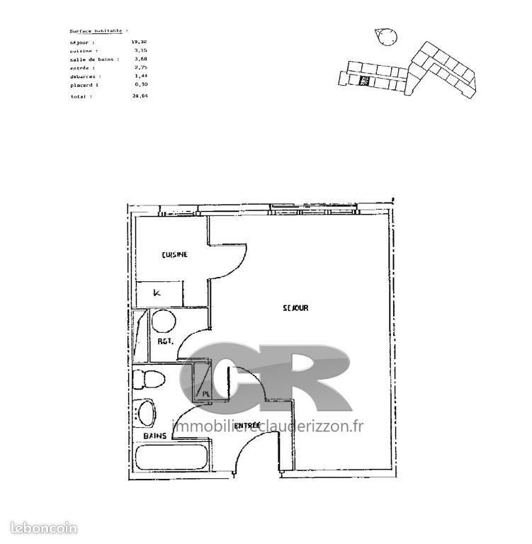 Appartement 1 pièce 31 m² · à Villers-lès-Nancy · 31 m² · 475 €/mois