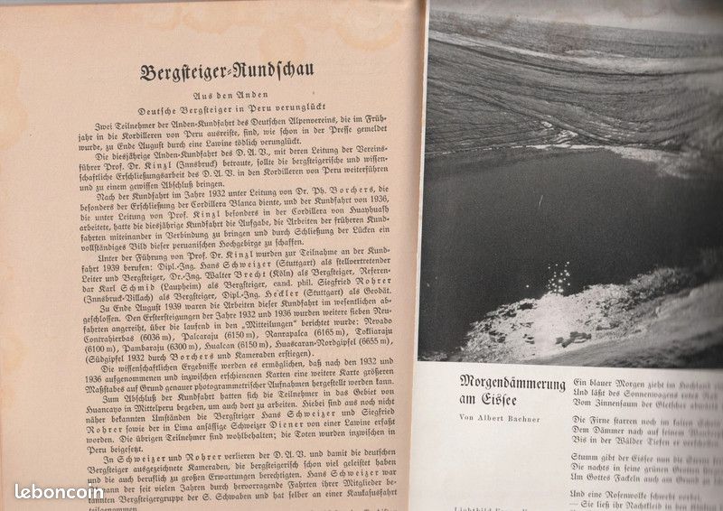 Lot de 4 livres Der Berg-Steiger. 1939 (image 5)