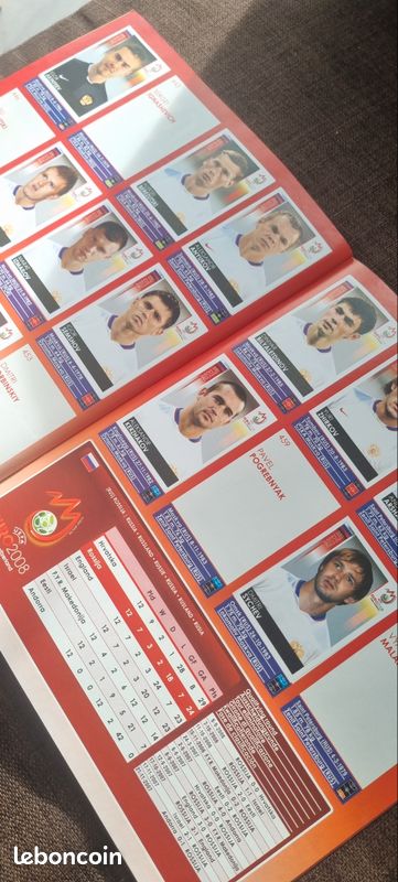 Collection Complète Panini EURO 2008 - Présentoir 100 Sachets Rouge + Album Vide - Neuf
