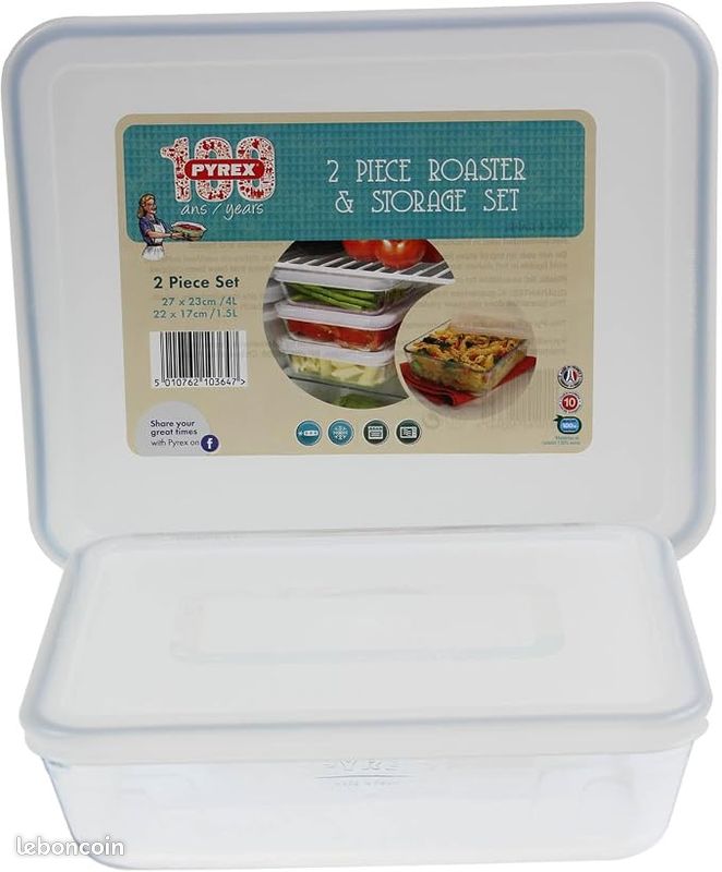 Plat en Pyrex 1,5L avec couvercle NEUF (image 6)