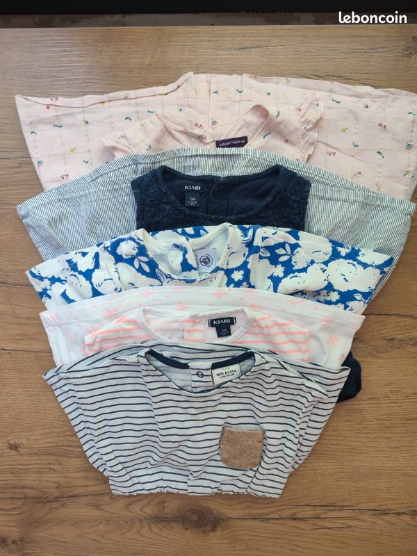 Lot vêtements été bébé fille 12 mois (Petit Bateau, Sergent Major, Absorba, Cyrillus, Du Pareil Au Même....) (image 16)