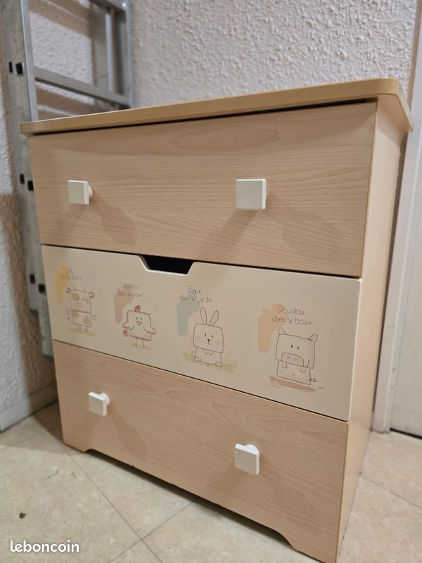 Commode 3 tiroirs (image 1)