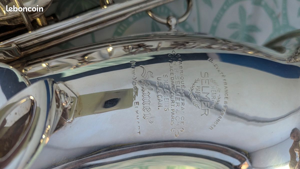 Saxophone ténor Selmer Balanced, plaqué argent 1947 (image 4)