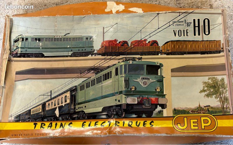 Locomotive Électrique Ancienne JEP - Modèle Vintage Pour Train Miniature - Collection