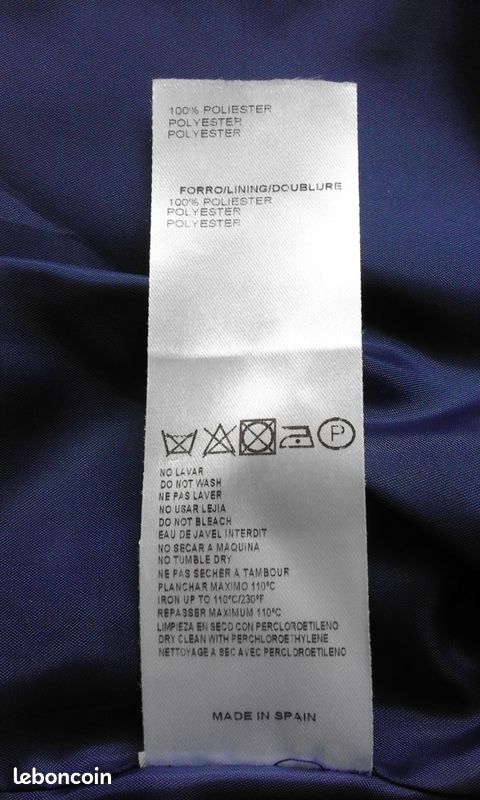 VESTE de cérémonie femme T 52 / 54 marine et parme - TBE (image 11)