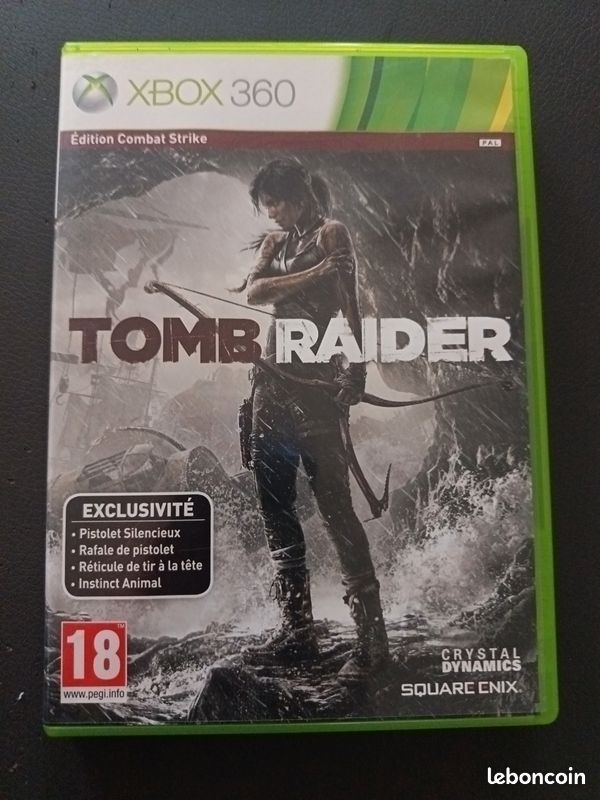 Jeu Tomb Raider – Édition Combat Strike – Xbox 360 – Version PAL FR – Avec Notice – Bon état
