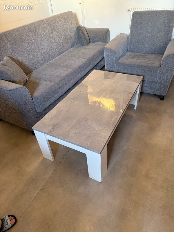 Fauteuil + table basse (image 4)