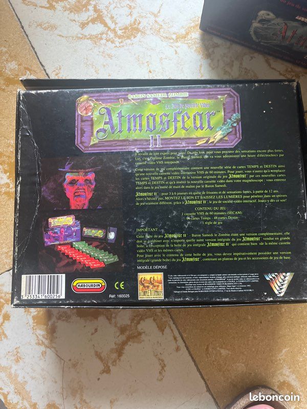 Jeux de Société Vidéo Atmosfear 1 & 2 avec Cassettes VHS Vintage Jeux de Société Vidéo Atmosfear 1 & 2 avec Cassettes VHS Vintage