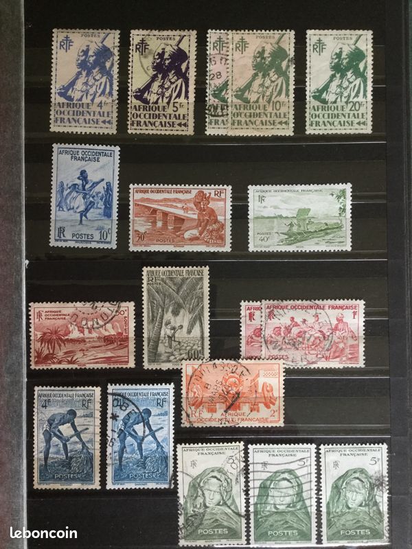 Timbres AOF et colonies Françaises (PT08) (image 1)