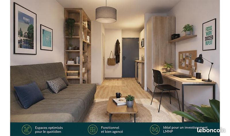 Appartement 1 pièce 20 m² · à Rennes · 20 m² · 137 900 €