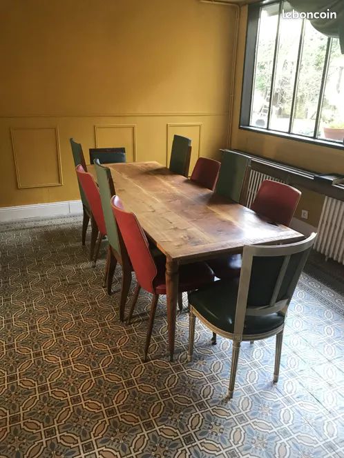 Table de ferme bois (image 7)