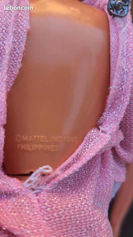 Poupée Barbie Mattel Vintage - Robe Espagnole, Modèle Philippine, Occasion (collection)