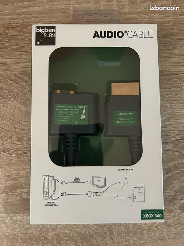 Adaptateur Audio Turtle Beach Pour Xbox 360/Slim - RCA Vers Casque + Sortie HDMI