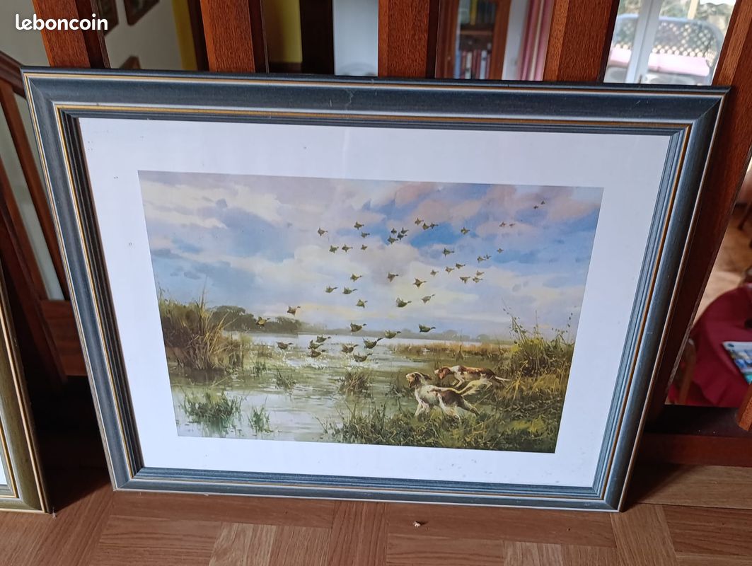Lot tableaux scène de chasse (image 3)