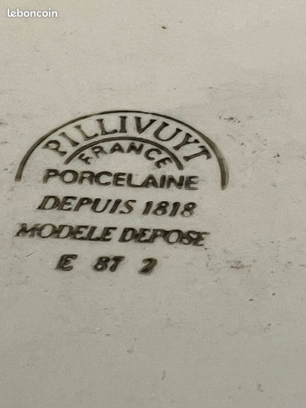 Plat à four Porcelaine Pillivuyt Années 1950 (image 3)