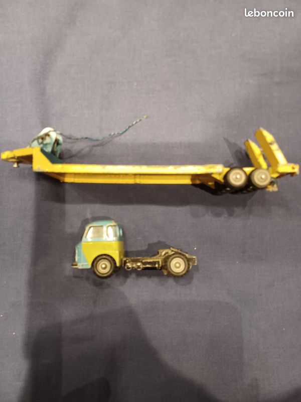 CAMION BENNE CIJ SAVIEM jm 240 1/10e Jouet ancien tôle c.1964 34cm EUR 400,00 - FR