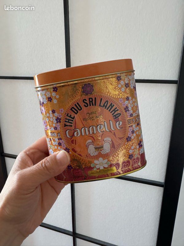 Boîte à thé ou à café orange (image 1)