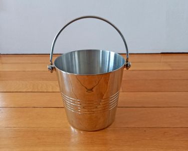 Seau à Glaçons Vintage Létang Rémy – Inox Massif 18/10, Argenté, 12cm