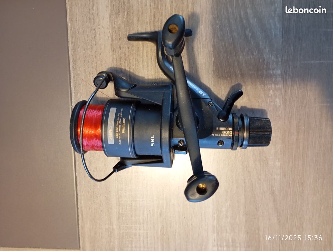 shimano 8010 baitrunner reel Aero GT - Boxed & Superb Condition with a cold Moulinet shimano baitrunner aero gt