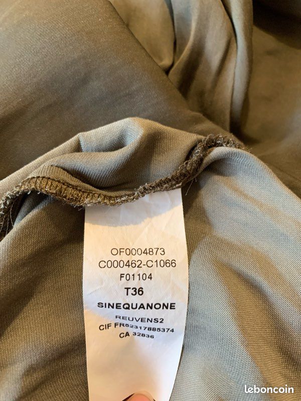Blouse Sinéquanone taille 36 en satin (image 6)