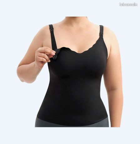Débardeur D'allaitement Momcozy - Sans Coutures, Soutien-gorge Intégré, Bretelles Réglables, Tissu Respirant