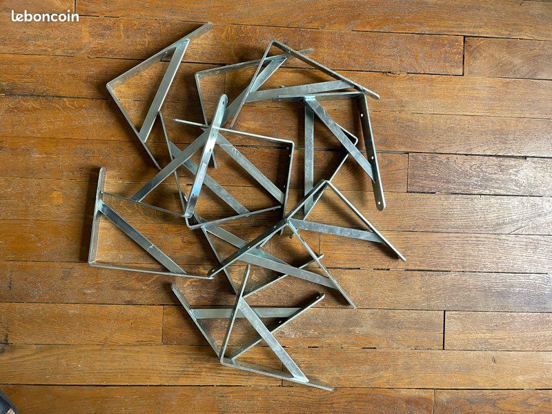 Lot 14 équerres design en acier 20x25 (image 1)
