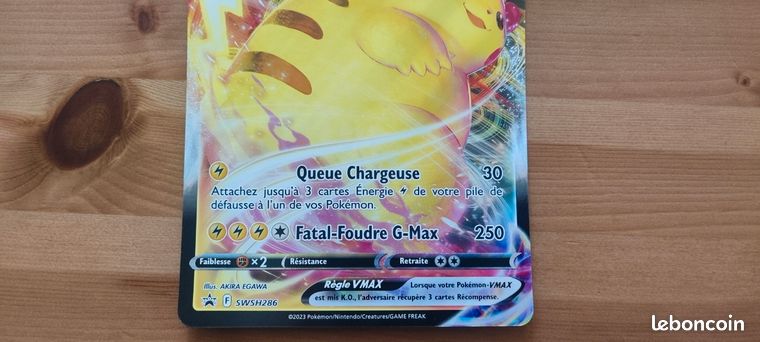 Carte Pokemon Pikachu Pikachu VMax SWSH286 PROMO XXL OVERSIZED/ÜBERGROß