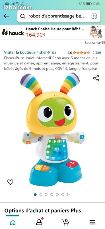Fisher-Price Jouet interactif Bebo (image 3)