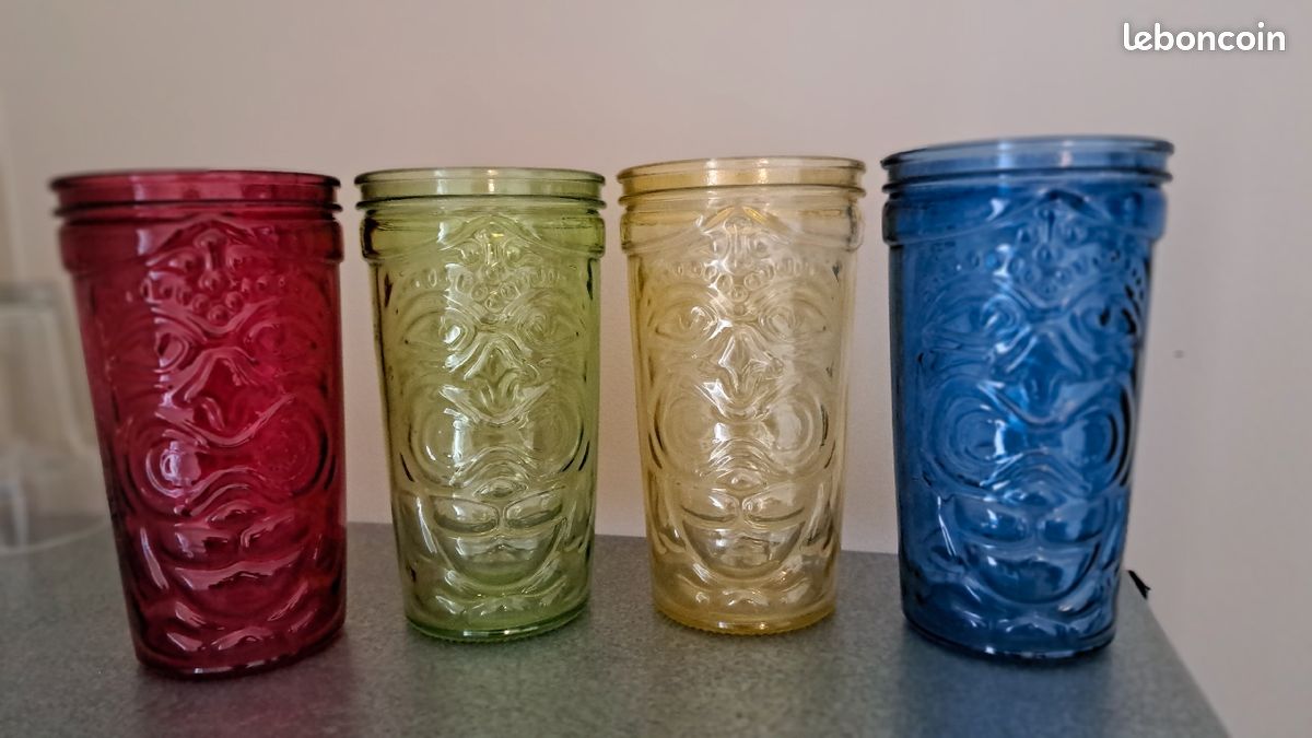 Lot de 4 maxi verres à eau, citronade (image 1)