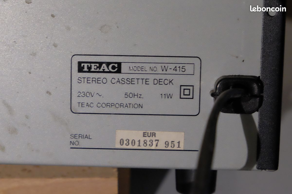 Lecteur de double cassettes TEAC (image 4)