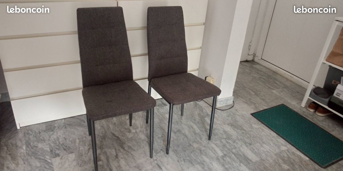 Lot de 2 chaises Gifi - cuisine, salle à manger (image 1)