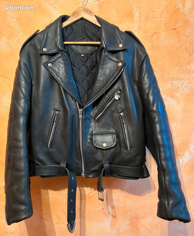 Perfecto en cuir brodé Harley - Davidson (image 1)