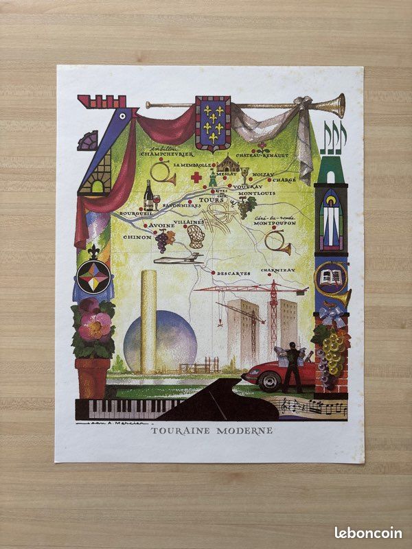 Boîte Ancienne De Chocolats FOUCHER - Illustrée Par Jean Adrien Mercier (1941)