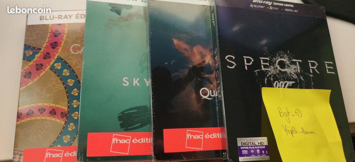 Ultra Rare - NEUF - Lot 4 Steelbook 007 James Bond Fnac Edition (image 1)