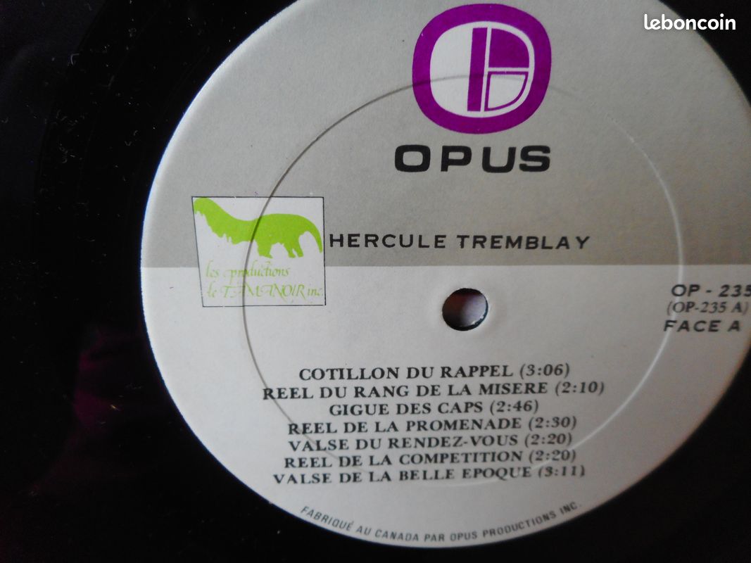 Vinyle 33t " Portrait du vieux Kebec " (image 4)