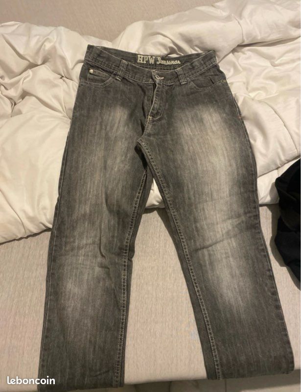 Jeans taille basse noir (image 1)