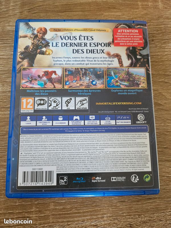 Jeu ps4 immortels fenyx rising (image 2)
