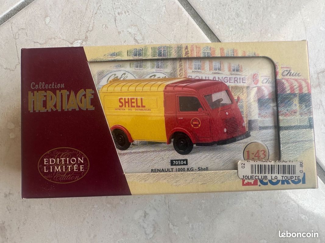 Lot Corgi Heritage 1/43 - 4 Utilitaires : Peugeot D3A, Renault 1000kg, Berliet