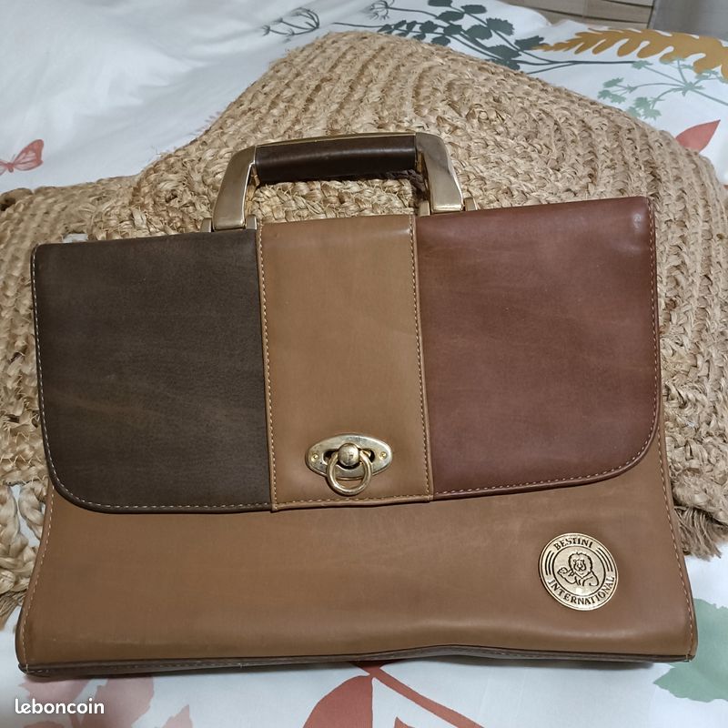 Sac femme marron et beige (image 6)