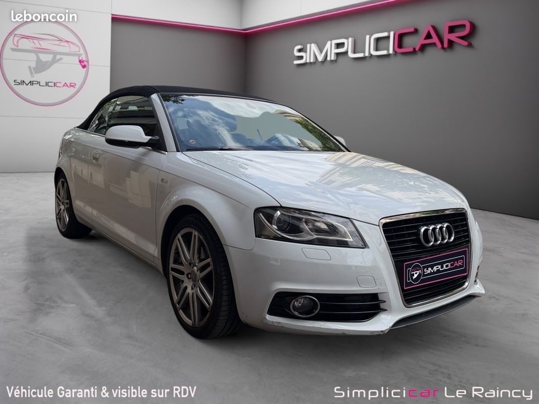 AUDI A3 Cabriolet 1.8 TFSI 160 S LINE PLUS S TRONIC 160Ch Garantie 12 mois (image 1)