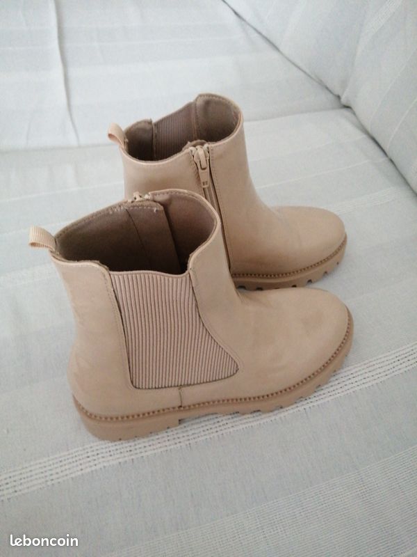Bottines Beige (image 1)