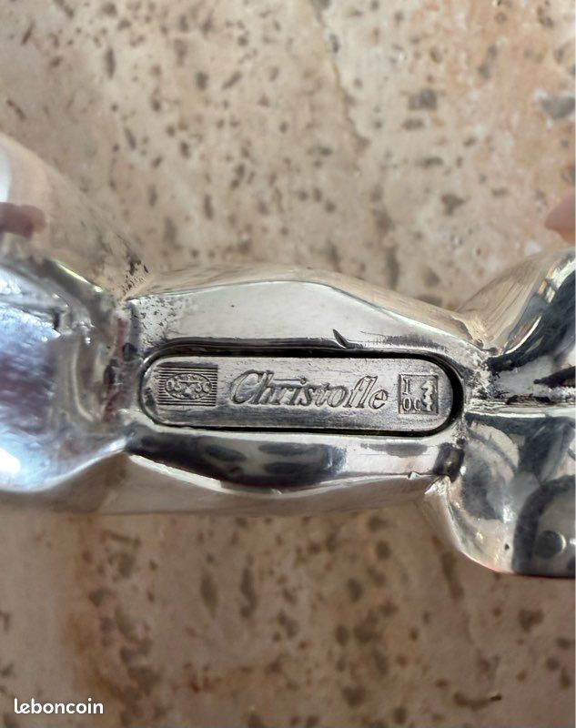 Chien Christofle argenté (image 4)