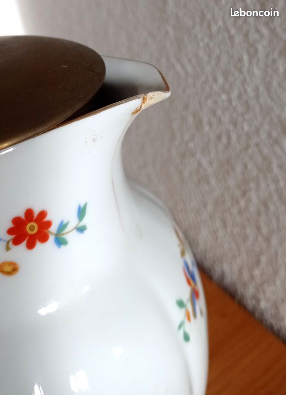 Théière chocolatière en porcelaine 1930/40 (image 3)