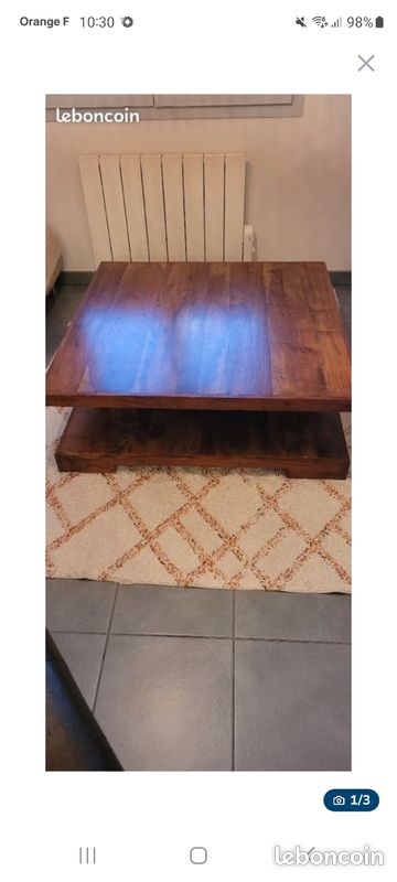 Table basse en bois massif (image 3)