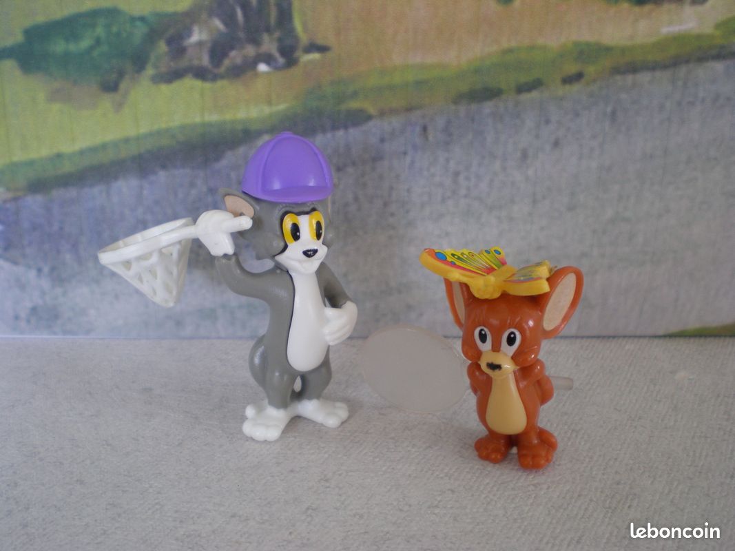 ANCIENNE FIGURINE TOM ET JERRY EN PLATRE OU RESINE * CHEF CUISINIER TOM