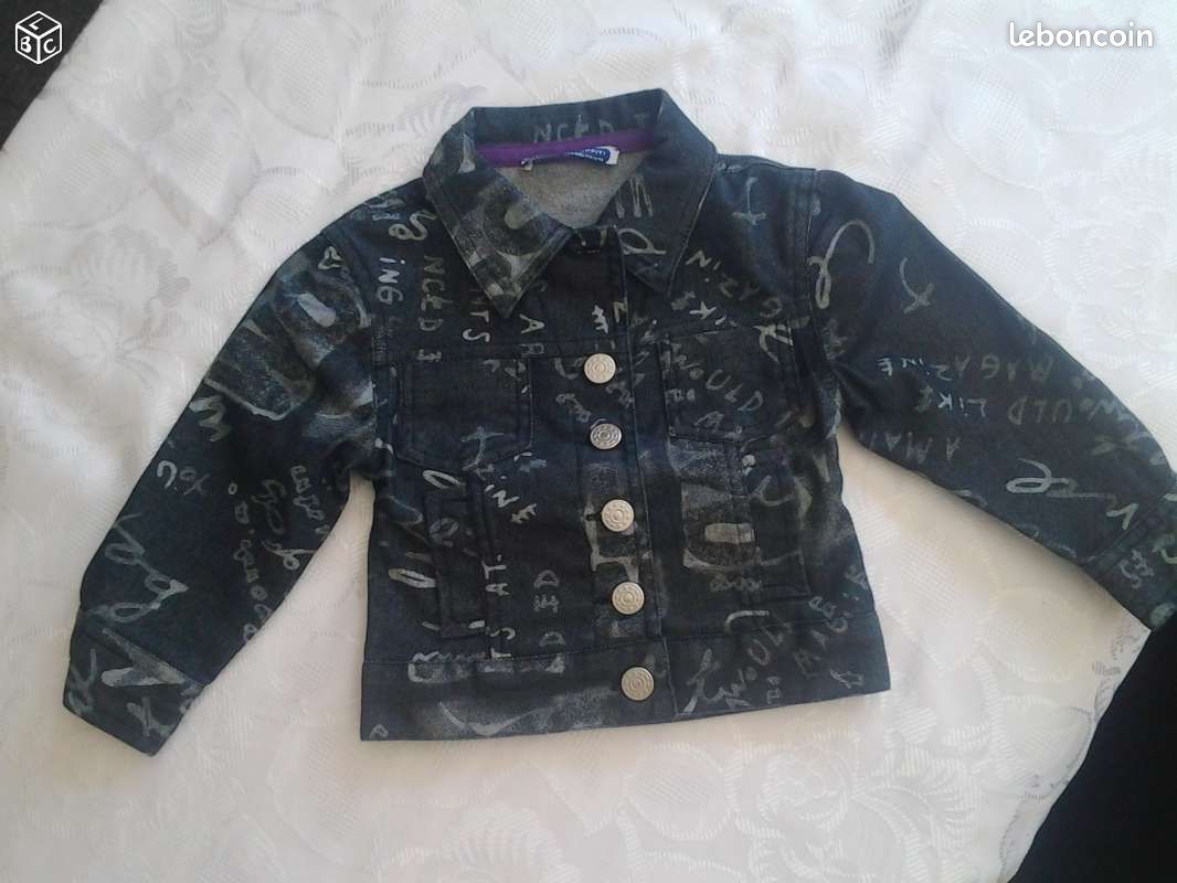 Blouson jean fille 3 ans (image 1)